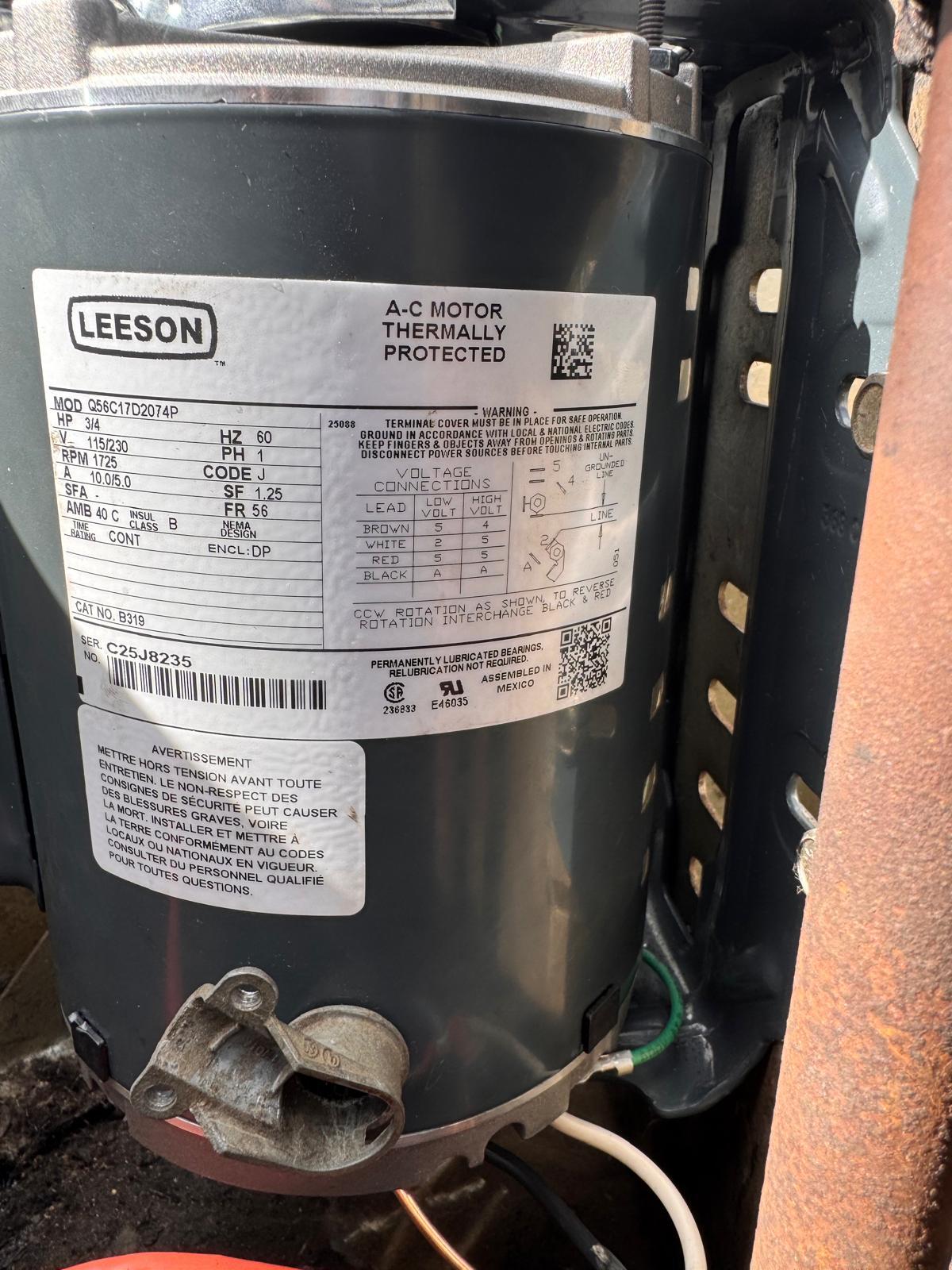 AC blower motor service for a Iah Aldine home