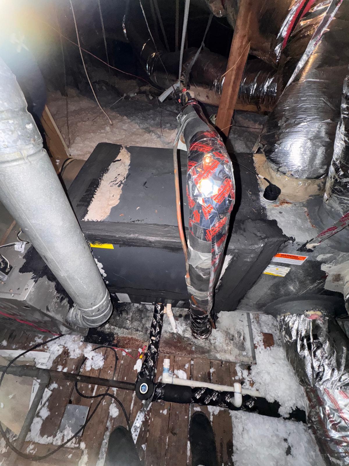 refrigerant line and piping work for a South Acres / Crestmont Park home